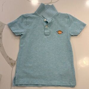 J crew crewcuts 100% cotton short sleeve polo Heathered light blue size XXS 2-3